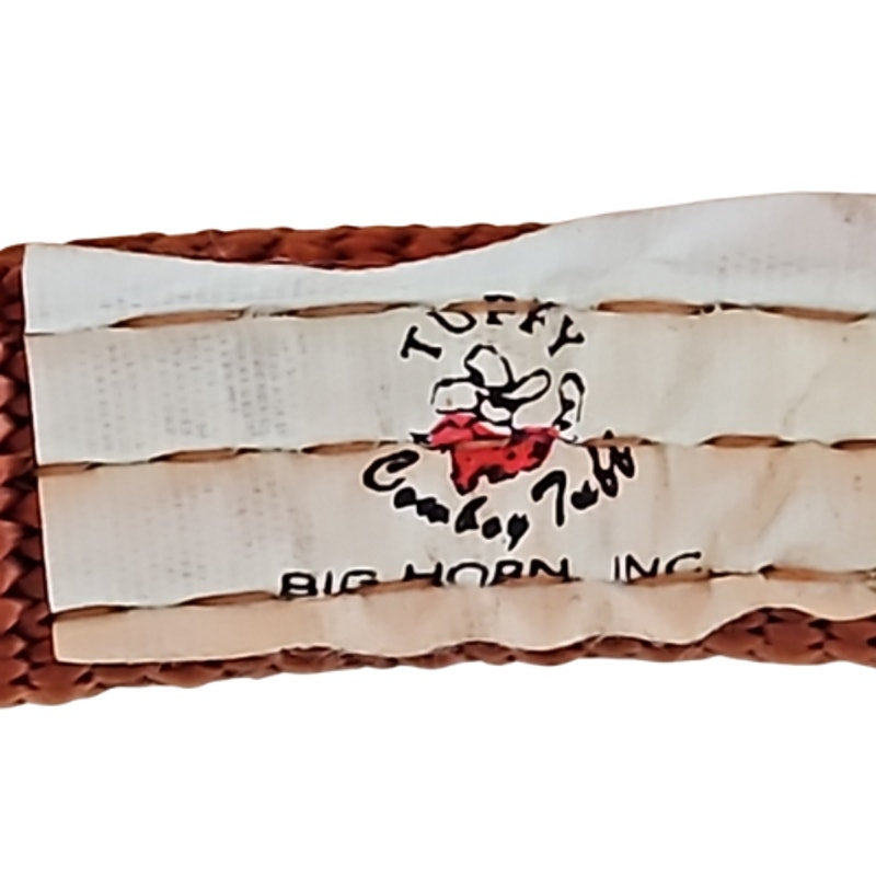 Tuffy Big Horn One Ear Headstall Brown Tan Horse Size