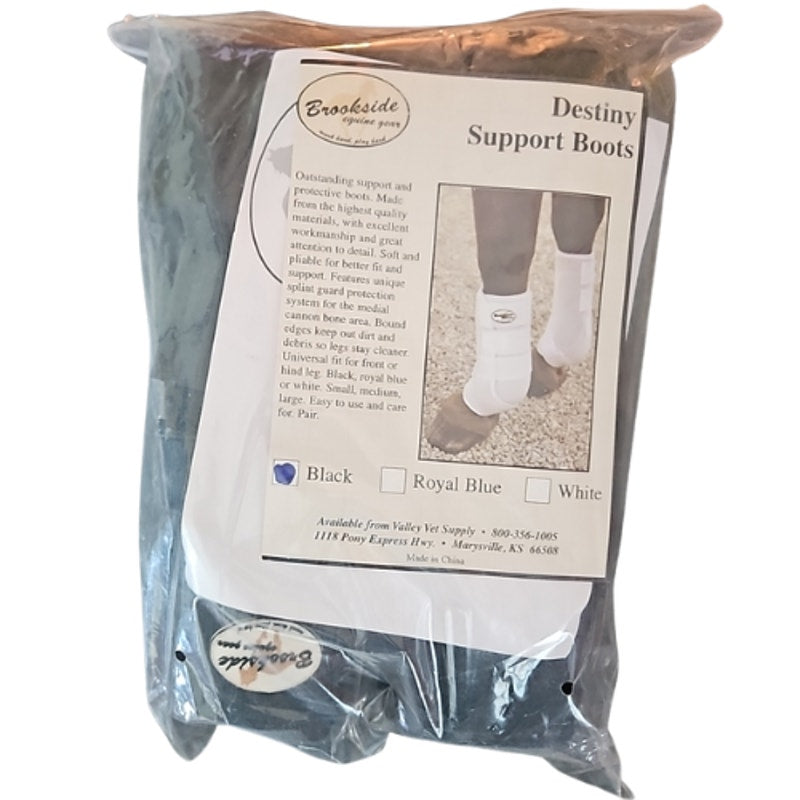Brookside Destiny Equine Support Boots Black Small