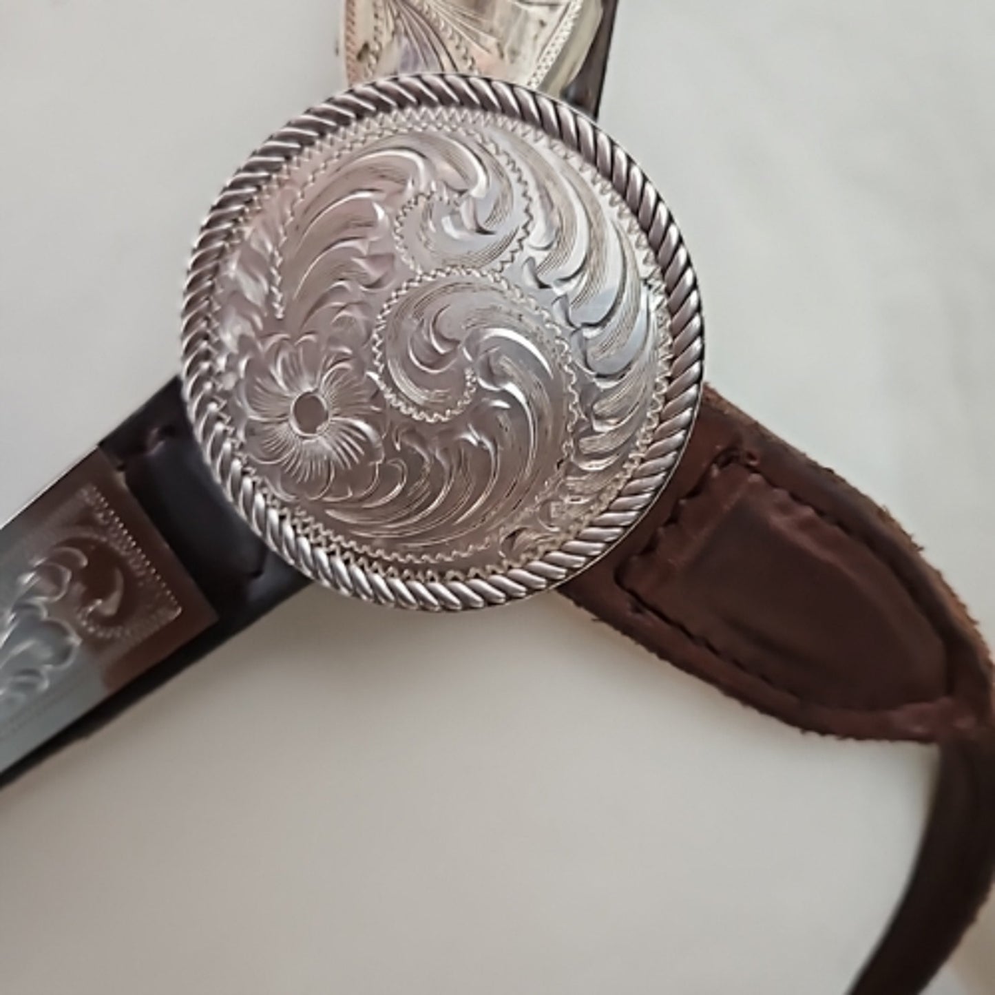 Circle Y Western Silver Show Halter #602 Average Horse Size