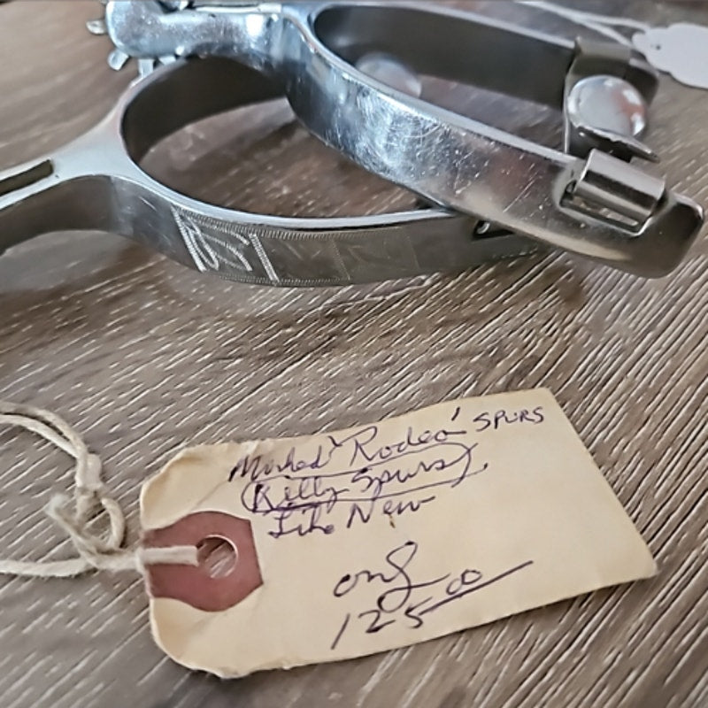 Kelly Rodeo Spurs Engraved Roweled