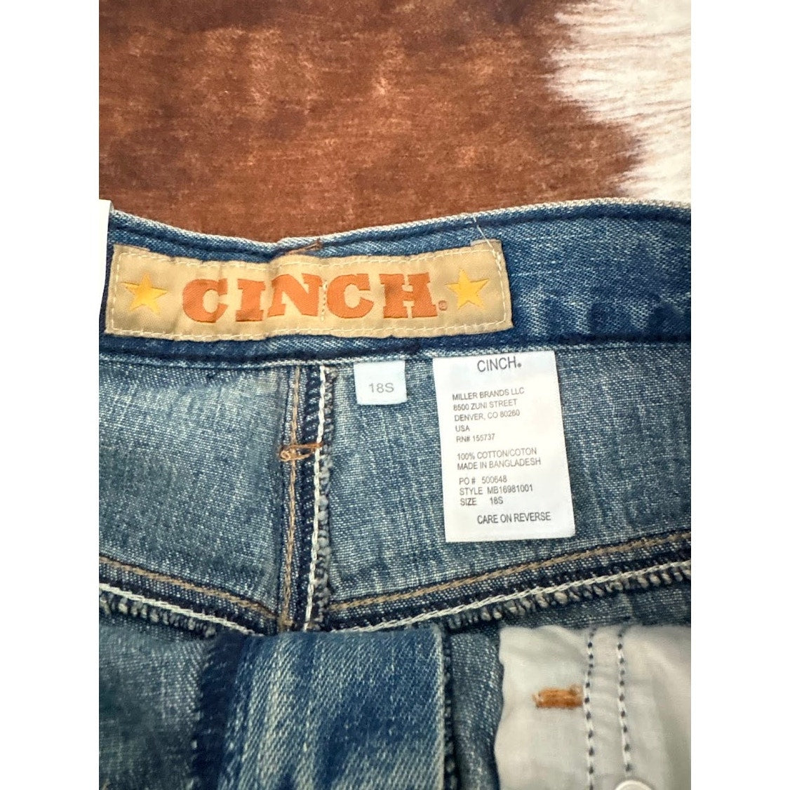 Cinch Boys' Tanner Slim Bootcut Fit Jeans Size 18S (Slim)