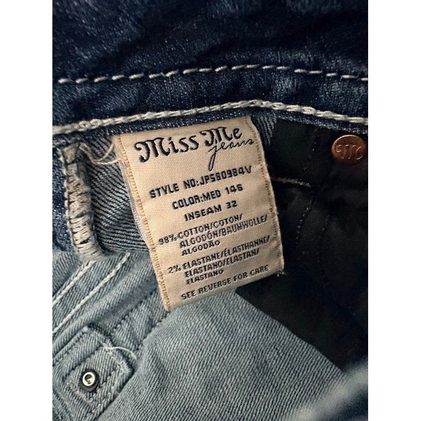 Miss Me Women's Bootcut Vintage Wash Jeans Size 28