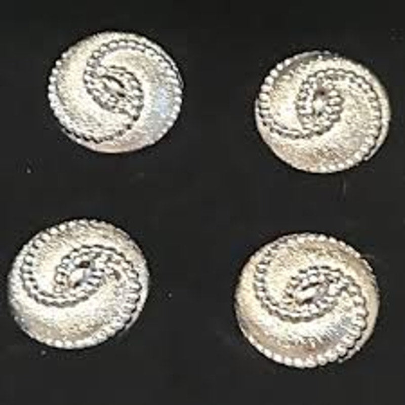 Magnetic Horse Show Number Pins Silver Swirl Concho Set of 4