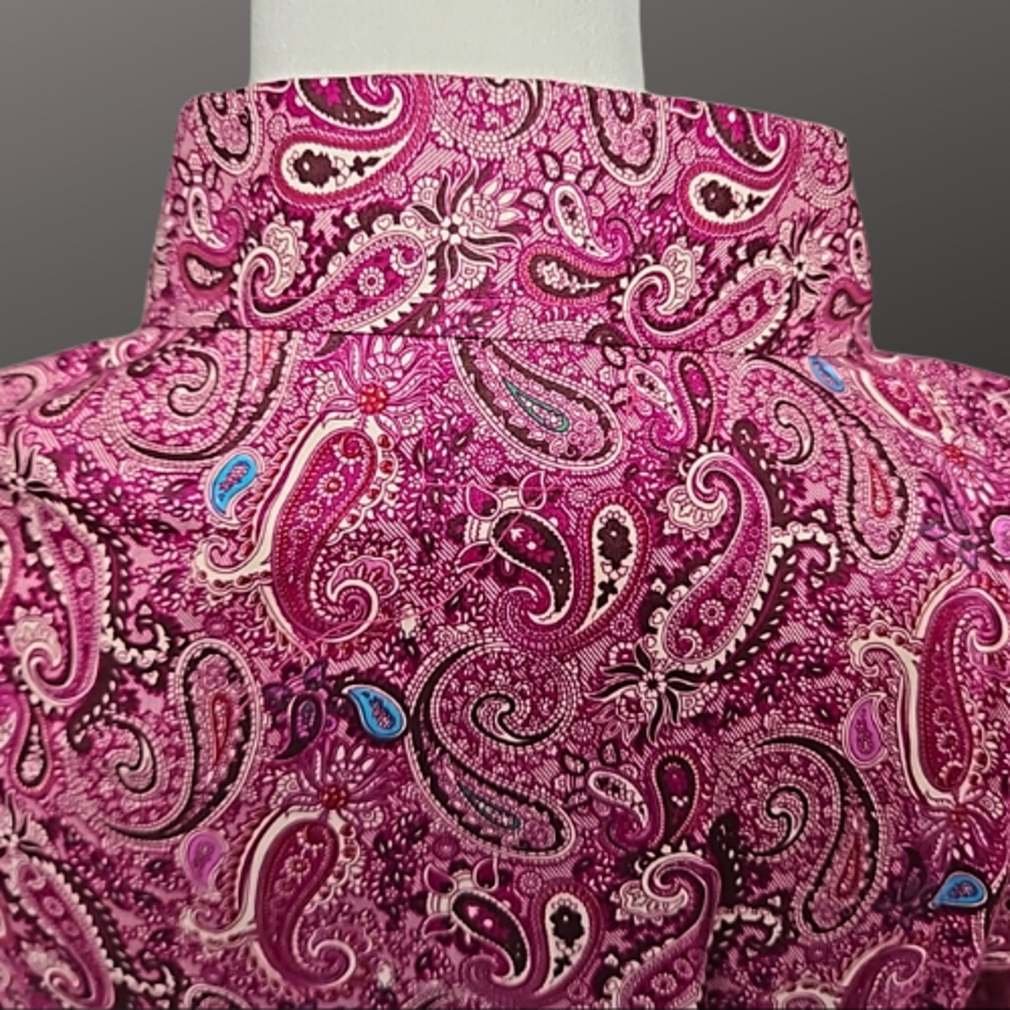 Royal Highness Equestrian Western Show Shirt Berry Paisley 3XL NWT
