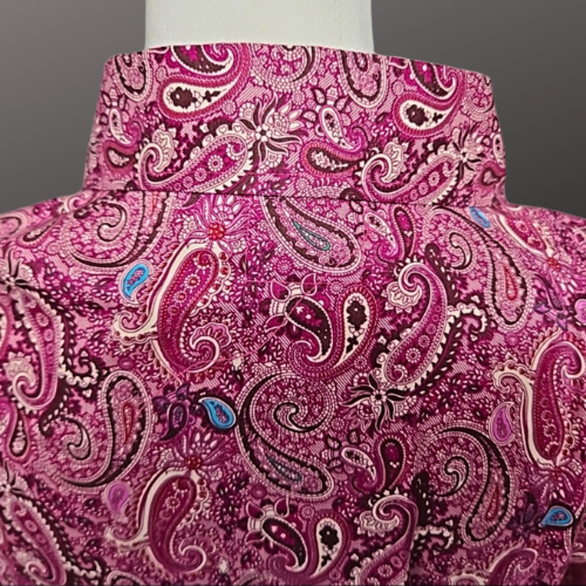Royal Highness Equestrian Western Shirt Berry Paisley 3XL