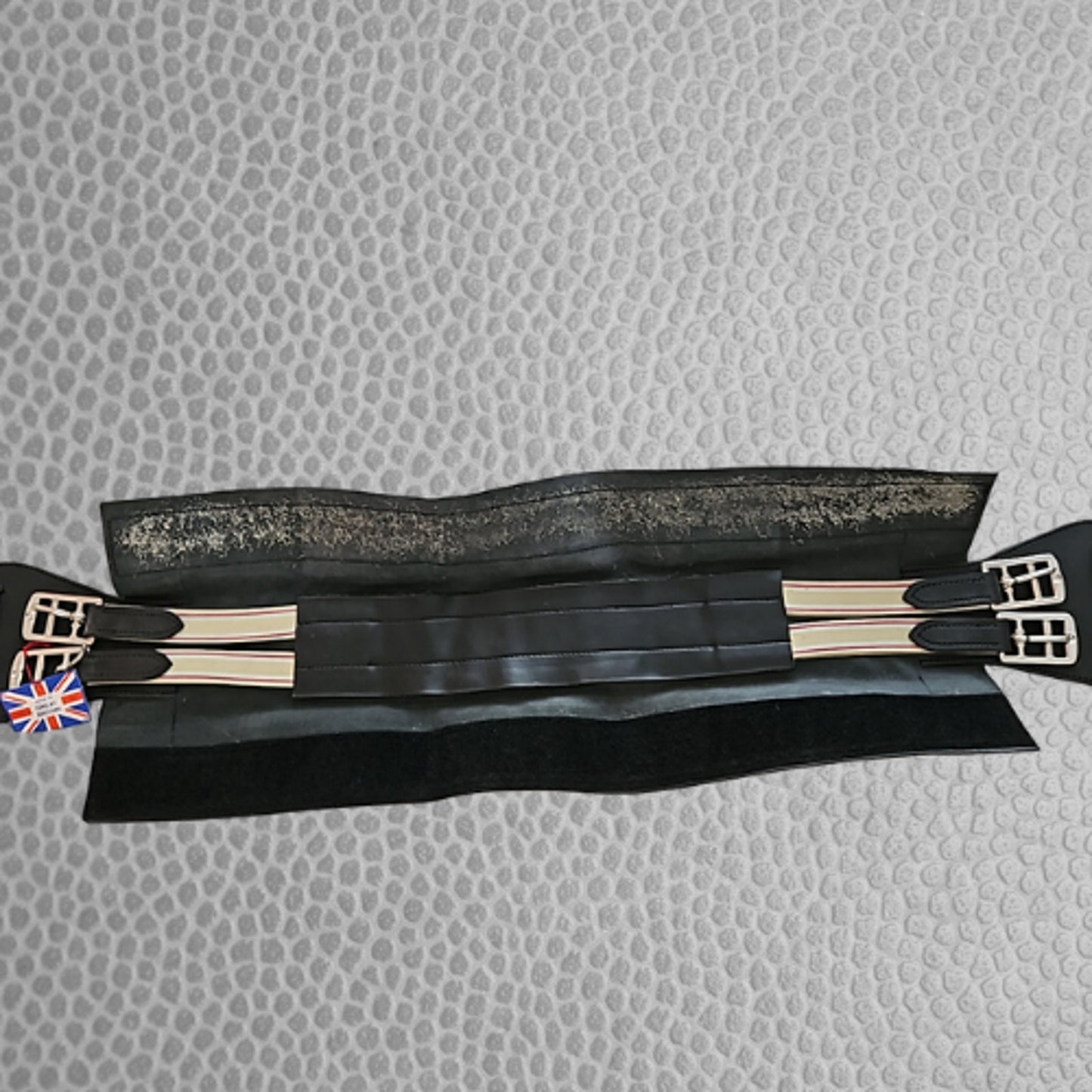 Black Dressage Girth Leather Size 30