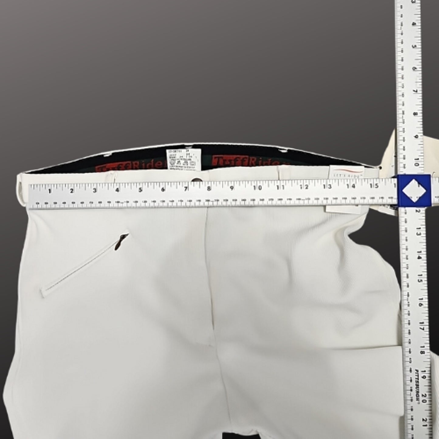Tuffrider White Ribb Full Seat Ladies English Breeches 10051 Size 34R NWT
