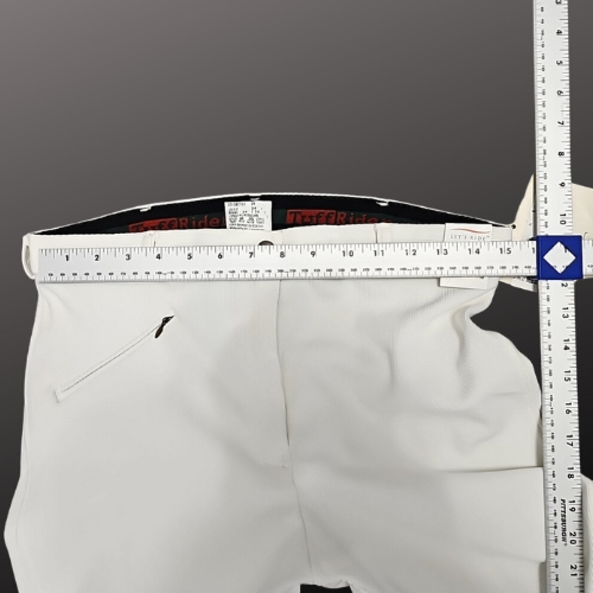 Tuffrider White Ribb Full Seat Ladies English Breeches 10051 Size 34R NWT