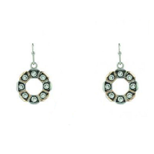 Montana Silversmiths Horseshoe Nail Wreath Earrings NEW