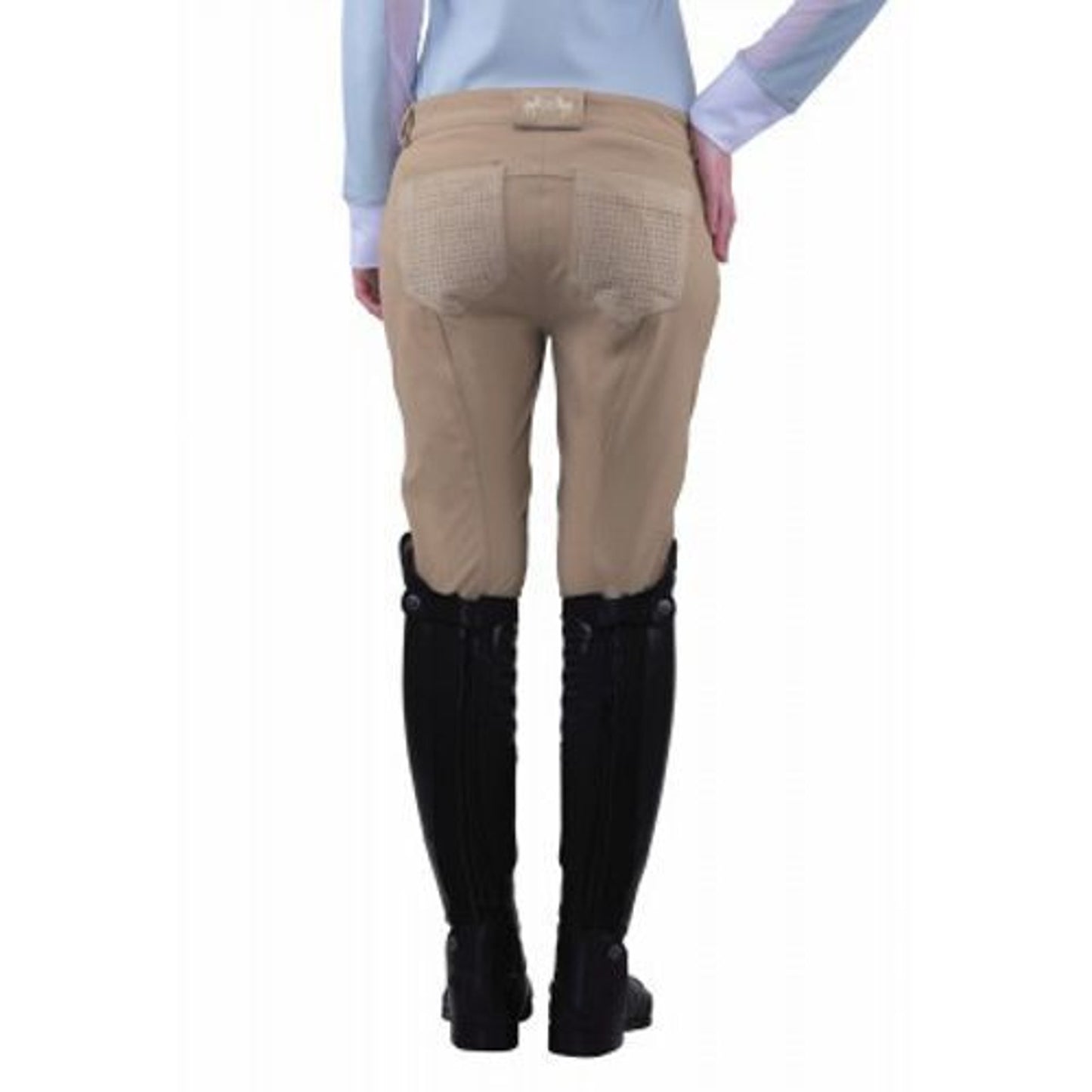 Equine Couture Ladies Oslo Knee Patch Breeches Safari size 26