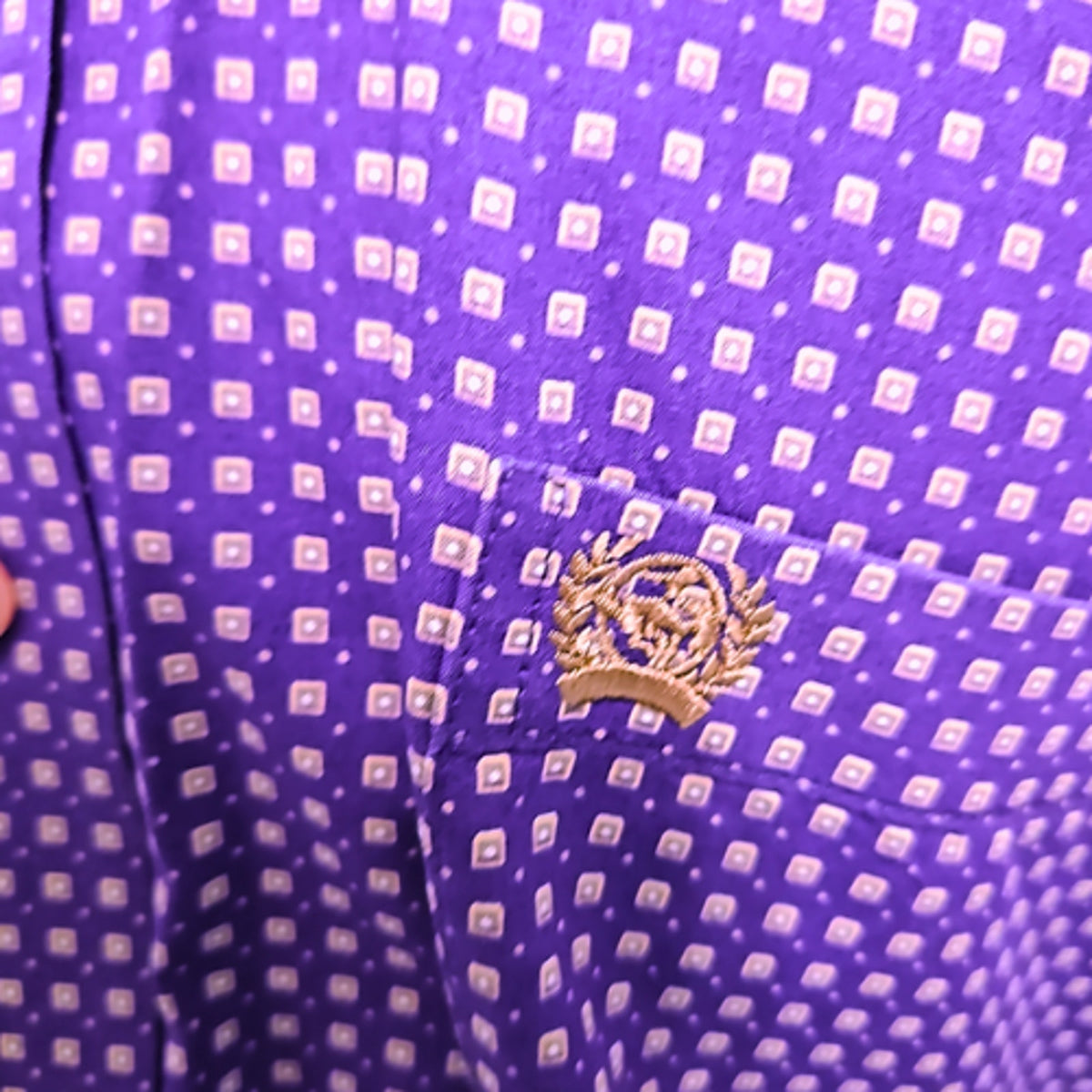 Cinch Mens Purple Boxed Long Sleeve Western Show Shirt Small
