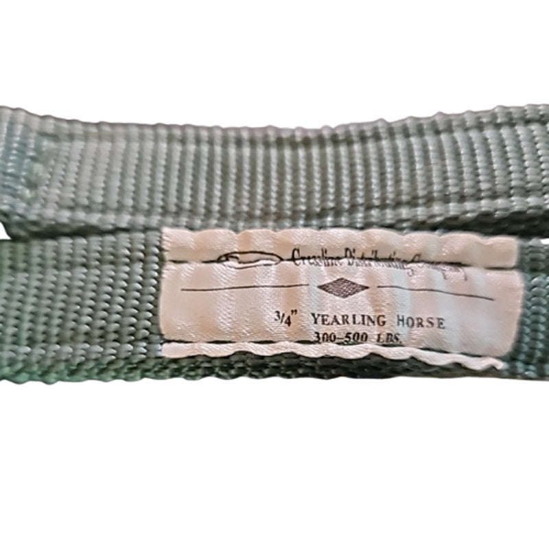 Cressline Nylon Yearling Halter New Old Stock Green