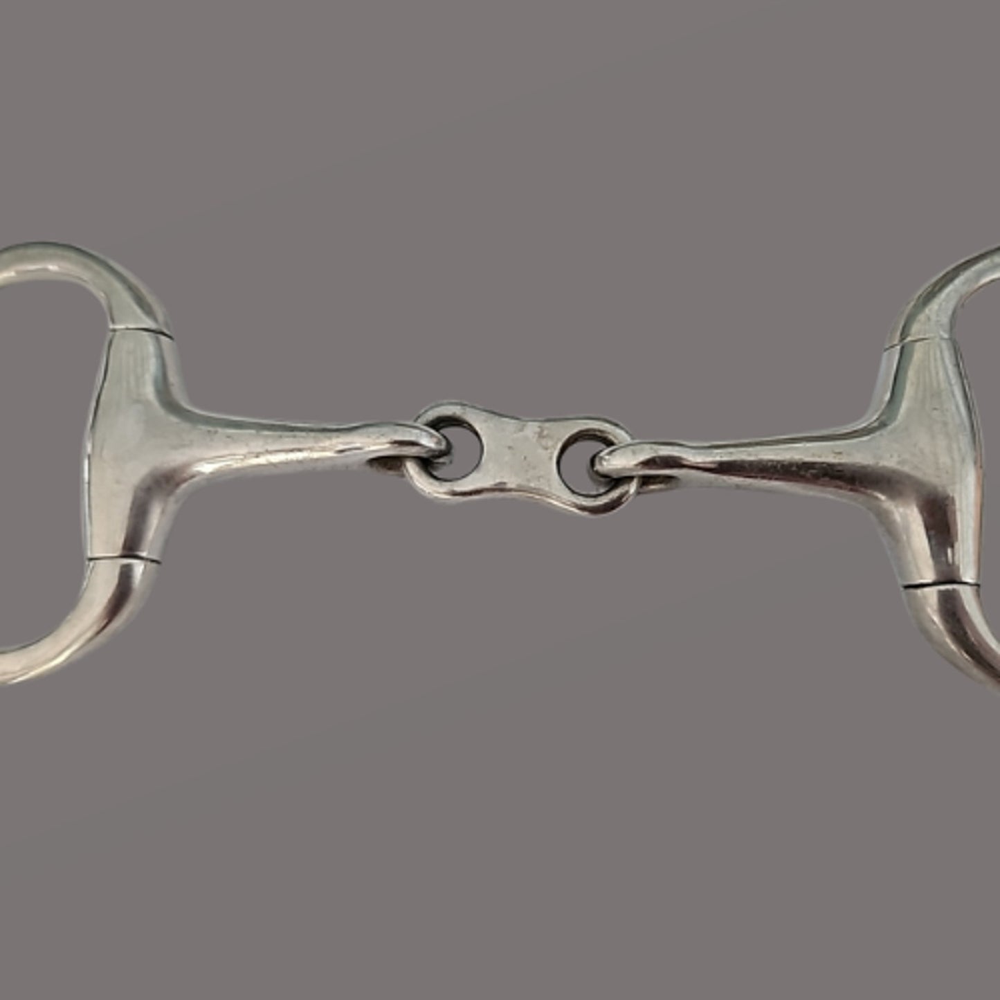 English Eggbutt Dog Bone French Link Snaffle 5" Mouth Stainless Steel