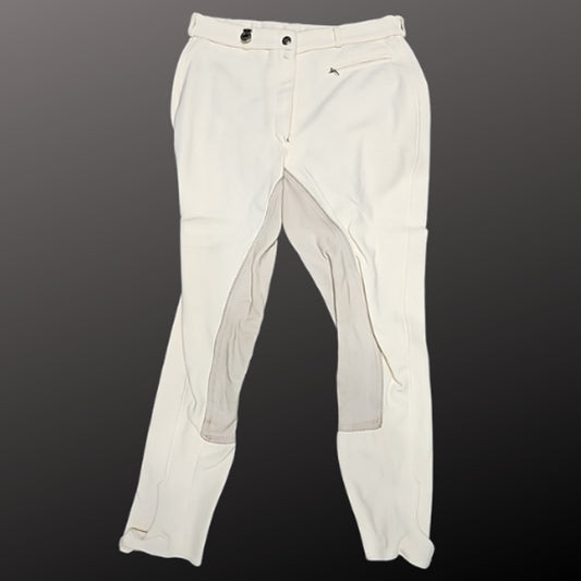 Pikeur Full Seat White English Riding Show Breeches Size 30