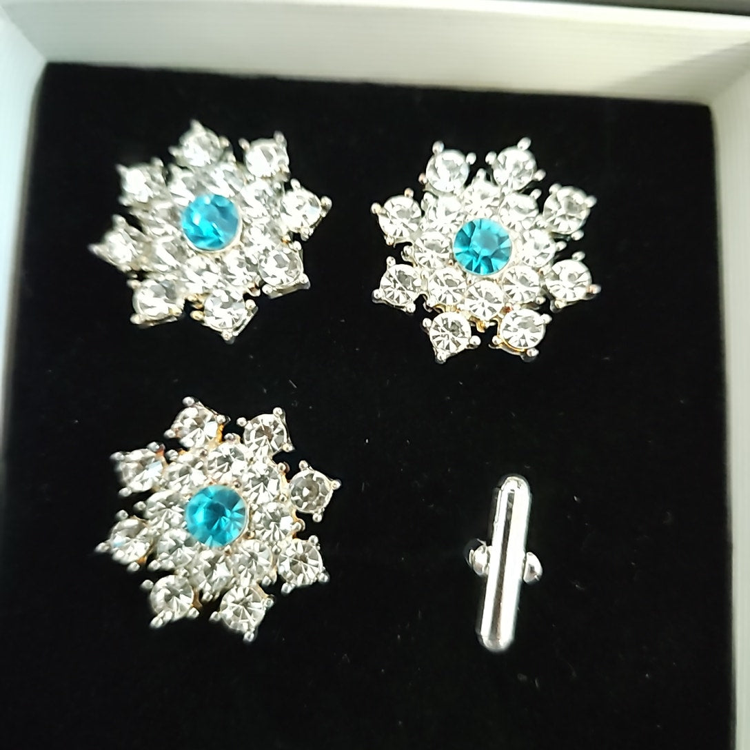 Blanket Links Horse Show Number Pins Set Turquoise New Star
